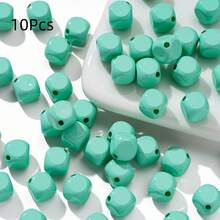 10Pcs Acrylic Beads 10*10mm Beads Spacer Beads DIY Bracelet Necklace For Jewelry Making Supplies - Bead - View 16