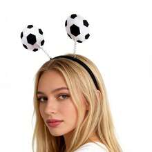 2pcs World Cup Soccer Headband, Felt Football Headband Party Cheer Prop - Multicolor - View 2