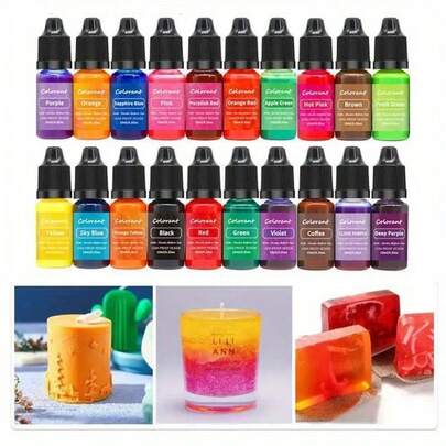 10ml Candle Dye Pigment Liquid Colorant, Suitable For DIY Candle Making, Resin Crafts