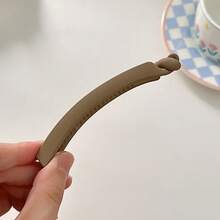 5pcs Twist Claw Clips, Minimalist Matte Texture Banana Hair Clips, Versatile Hairpin For Bun Updo - Multicolor - View 13