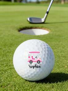 Customized Golf Balls, Personalized Text To Improve Distance And Accuracy. White Golf Balls Suitable For Golf Parties, Graduation Gifts, Father's Day, Valentine's Day Gifts, And Golf Equipment. Sporty Style. - White - View 4