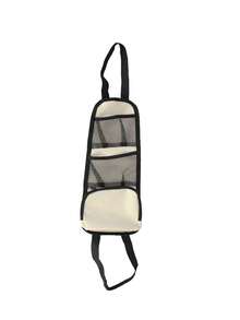 EIGIIS 1个汽车座椅收纳悬挂式整理袋，采用牛津布网格设计，配有强力拉扣和弹性绑带，适用于轿车、SUV和卡车配件 - 均碼 - 查看 9