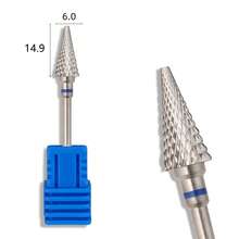 1/6 Đầu mài móng tay, 6 Mũi phay móng tay bằng cacbua, Đầu mài máy để loại bỏ acrylic hoặc gel trong làm móng, Mũi mài chuyên nghiệp 332 inch - Màu xanh lam - Xem 11