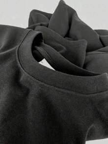 Camiseta negra de algodón 100% para hombre con estampado gráfico colorido, diseño moderno y cómodo, ideal para uso diario y estilo casual urbano - Negro - Ver 2