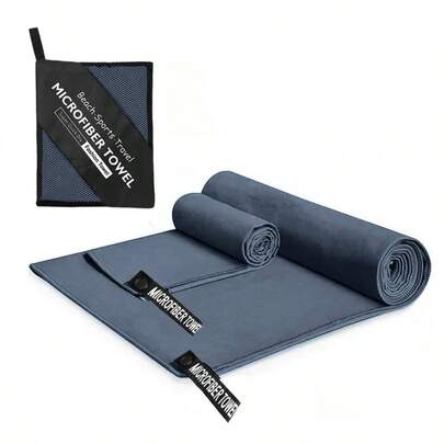 1pc Military Green Outdoor Sports Towel, Microfiber Quick Dry Towel, Comfortable Lightweight Gym Towel, Pool Towel, Convenient Storage, Breathable, Available In 40*80cm/80*130cm, Suitable For Outdoor Camping, Fitness, Swimming, Running