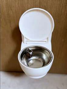 高档猫咪饮水器，壁挂式带盖，防溅防水，超可爱大号礼物 - 100毫升 - 查看 11