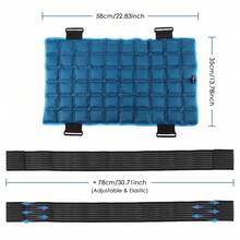Hailicare 14*23 英吋可重複使用冷熱敷墊，柔軟多區舒適墊，適用於背部、腰部、膝蓋放鬆，自吸水聚合物材質，適合夏冬使用 - 藍色 - 查看 9