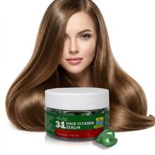 MELAO 三合一护发维生素精华胶囊，蕴含摩洛哥坚果油，深层滋养头发和头皮，令秀发柔软丝滑，由内而外滋养秀发，30粒胶囊，51克/1.8盎司 - 正裝 - 查看 6