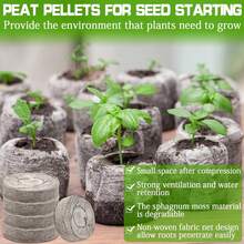 50pcs 30mm Peat Pellets Seed Starter Soil Blocks, Nutrient Seed Planting Blocks For Vegetable Seedlings, Easy To Transplant Compressed Peat Seed Pots - Multiple Styles - View 4