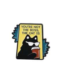 可爱卡通猫胸针，可装饰学生背包、书包、衣服等，是理想的配饰。 - 彩色 - 查看 5