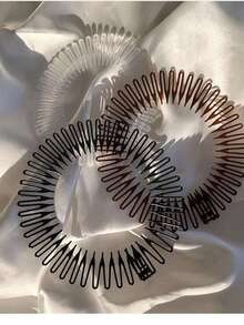 1pc Women Invisible Hair Comb, Simple Hair Styling Tool For Fixing Hair - Black - View 7