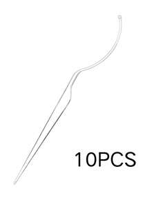 10pcs Eyelash Extension Trial Kit (Excluding Eyelashes), Eyelash Extension Beauty Trial Strip Display Stand, Template Tool, Black & White Plastic Rods For Makeup - Multicolor - View 13