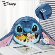Disney 史迪奇毛绒背包，生日/节日礼物，纪念品，单肩包 - 藍色 - 查看 3