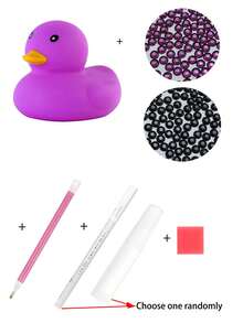 DIY Diamond Painting Duck, Multicolor Interesting Handicrafts, Glue Pen, Handmade Decorations - Multicolor - View 21
