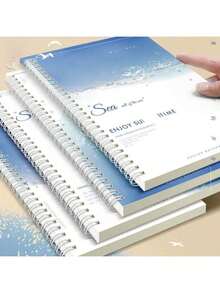 Coiled Notebook With Sea Breeze And Sea Salt Series B5 Large Notebook, A5 Notebook, Scenic Coiled Notebook - Rectangle - View 4