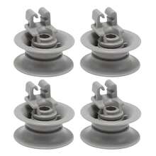 4件套洗碗机上下轮组件 611475 替换件，适用于碗碟架下层轮子，替换件号：Bsh-00611475 1559847 AH3477735 AH8727387 灰色 - 洗碗機配件 - 查看 3