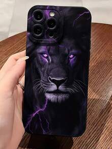 豹纹镂空黑色极简时尚创意防震手机壳，兼容 17/17Pro/17ProMax/16/11/16Pro/16Plus/16ProMax/16E/15ProMax/13/14/12/XS/XR/7G/8P，兼容三星 Galaxy S25/S25Plus/S25 Ultra/A16/A36/A26/A56/A50/A12/A32/S26/S26Plus - 彩色 - 查看 4