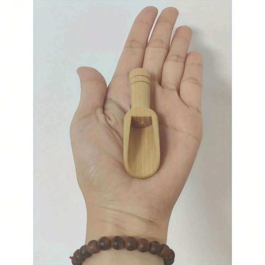 Wooden Mini Spice Spoons, Multi-Functional Small Wood Sugar, Tea, Coffee Flavoring Spoons, Milk Powder Tea Spoons, Wooden Salt Spoons, Small Wooden Spoons, Small Salt Spoons, Bath Salt Spoons, Measuring Spoons, Pet Food Spoons - Multicolor - View 1