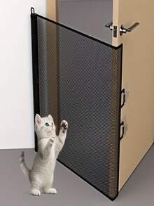 Retractable Pet Fence, Anti-Cat Escape Barrier, Pet Gate, Cat Door Stopper - Multicolor - View 10