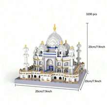3200 pezzi Micro Mini Set di Mattoncini da Costruzione, Puzzle 3D di Architettura di Famosi Monumenti del Mondo, Inclusi Torre Eiffel, Taj Mahal, Colosseo, Louvre, Modelli in Scala Miniatura Reale, Allenamento per Destrezza delle Dita e Pazienza per Principianti, Decorazione per Casa e Ufficio, Regalo per Compleanni, Souvenir per Vacanze, Scelta per Hobbisti, Disponibili in Vari Stili e Forme, Confezione in Sacchetto - Multicolore (borsa) - Visualizzare 13