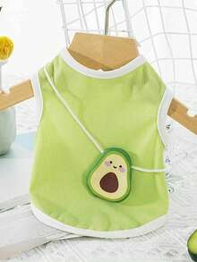 Cute Avocado Cartoon Pet Dog Vest Tank Top, Puppy Summer Shirt For Small Dogs Daily Wear - Multicolor - View 18