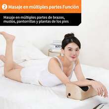 Postura Masajeador de Pies Eléctrico con Calor,Masajeadorde Piemas Ajustable ,Masajeadores Eléctrico que PuedeRelajar los MÃsculos de la Pantorrilla y el Pie, Masaje dePies,Familia - Dorado - Ver 4