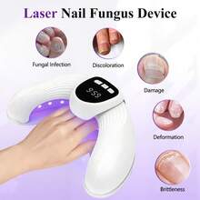 Hailicare Lampe à ongles intelligente à double spectre rétractable 22 LED portable avec minuterie, cadeau de festival - Blanc - Voir 6