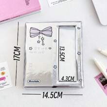 1pc Full Star Wing Silver Photo Album, 4-Slot Life Collage Card Holder, Instant Film Card Album - Card Storage Album - View 6