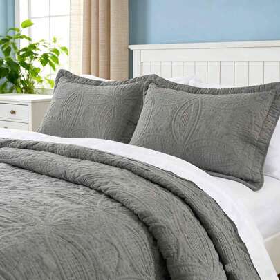 3 Pcs Bed Comforter Set,Queen Comforter Set,Edredones Para Cama Queen Size Quilt Bedding Set,As A Gift,Army Green Cozy Microfiber Quilt,Modern Geometric 3-Piece Set(1 Quilt+2 Pillow Shams) King 104''X96'' Ultra Soft Skin-Friendly Wrinkle-Resistant Stain-Resistant Anti-Fade Warm Fluffy Lightweight Breathable All-Season Bedding Set For Bedroom Living Room Home Dorm Decor