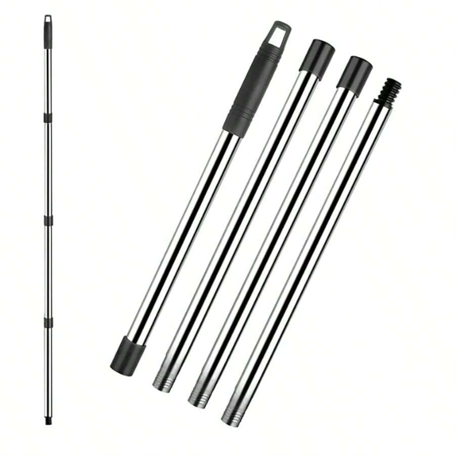 Spin Mop Replacement Handle - 4-Section 30" To 58" Mop Handle Replacement Stick Compatible With O-Ceda Spin Mop, EasyWring Mop Handle For Floor Cleaning(Mop Head&Base Not Include) - đen - Xem 1