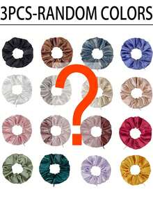 1/2/3/5/7/9/10pcs Silk Material Hair Ties With Hidden Pocket, Multi-Functional Hair Accessory Storage Bag, Portable Coin Purse, Beach Bag, Back To School Essential, Non-Waterproof Travel Supplies, Back To School Season Study Supplies, Holiday Camping Essential, Vacation Accessory, Mini Summer Style, Suitable For Women And Girls, Velvet Headband, Hidden Pocket Headband, Suitable For Storing Keys, Dollars, Lipstick And Other Small Items. - Multicolor - View 28