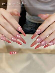 FRESCOBALDI 6 Warna Kutek Gel Semi-Padat dengan Saturasi Tinggi, Cocok untuk Salon Kuku dan Penggunaan DIY Sepanjang Tahun - MultiWarna - View 6