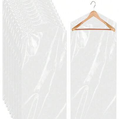 Hängende staubdichte und feuchtigkeitsbeständige Aufbewahrungstasche, tragbare Kleiderstaubabdeckung für den täglichen Gebrauch, Bekleidungsgeschäfte, Krankenhäuser, Schulen, Hemden, Jacken, Kleider Hängeaufbewahrungstasche