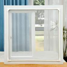 可定制（DIY）磁性蚊帐 磁性防虫纱窗 钢铝木窗纱 磁铁 - Grey net white edge - 查看 7