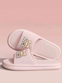 Cartoon Casual EVA Slippers, Comfortable Home Wear For Spring & Autumn - Pink 2 - View 2