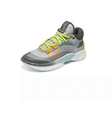 Skechers Giày nữ mới, giày lười đệm, giày thể thao nhẹ thường ngày - Xám/Vàng/Xanh lá cây - Xem 3