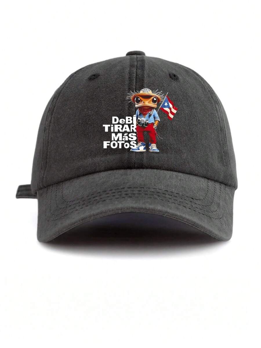 1 Pc DTMF PUERTO RICO Print Washed Baseball Cap, Classic Casual Stylish Vintage Soft Sweatband Adjustable Size Lightweight Sun Protection Versatile Dad Hat, Suitable For Outdoor Sports Daily Wear Party Vacation Perfect Gift For Families And Friends,Hats For Women,Women Baseball Cap,Trucker Hats For Women,Beach Hat,Gorras Para Hombre,Baseball Cap, Classic Cap, Dad Hat, Adjustable Cap, Snapback, Sport Cap, Casual Hat, Cotton Cap, Plain Cap, Fashion Hat, Sun Cap, Golf Hat, Running Cap, Outdoor Hat, Breathable Cap, Vintage Hat, Trendyy Cap, Men's Cap, Women's Cap, Everyday Cap,Puerto Rican,Patriotic,Streetwear,Beachwear,Holiday - Mũ lưỡi trai đã giặt - Xem 1