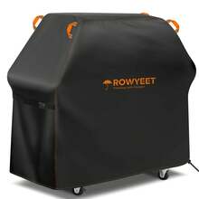 ROWYEET-210D 户外烧烤炉罩，防紫外线烧烤炉罩，带可调节下摆，适用于 Nexgrill、Expert Grill 等品牌，5 种尺寸可选 - 黑色 - 查看 1