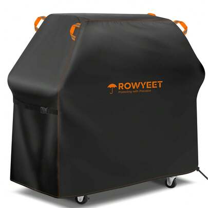 ROWYEET-210D Outdoor Barbecue Grill Cover, UV-Resistant BBQ Gas Grill Cover With Adjustable Hem, Suitable For Nexgrill, Expert Grill And Other Brands, 5 Size Options