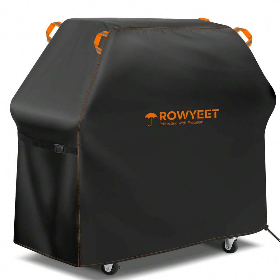 ROWYEET-210D 户外烧烤炉罩,防紫外线烧烤炉罩,带可调节下摆,适用于 Nexgrill、Expert Grill 等品牌,5 种尺寸可选 - 黑色 - 查看 1