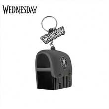 MGM 1PC Wednesday Officially Licensed Squishy Keychain 3D Figurine Bag Clip Anime Figure Keychain Cute Cartoon Collector Keyring Backpack Decor Birthday Christmas Gift - FB-cR2777 - View 6