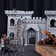 SHINDEL 241PCS Medieval Dragon Toy Set, Assembled Castle Toys Knight Warrior Figures Medieval Knights For Kids Birthday - Multicolor - View 4