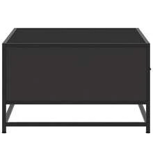 Coffee Table Black 90x57x35 Cm Engineered Wood And Metal - Black - View 6