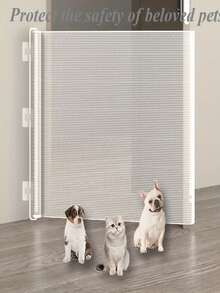 Retractable Pet Fence, Anti-Cat Escape Barrier, Pet Gate, Cat Door Stopper - Multicolor - View 6