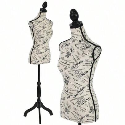 Adjustable Female Dress Model Display Torso Body Tripod Stand Clothing Forms