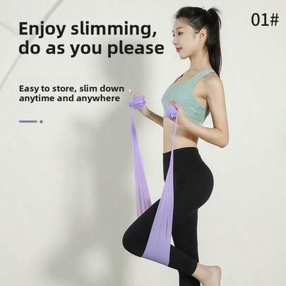 1 Dây kháng lực dùng cho tập thể dục, giãn cơ, yoga và các bài tập aerobic - Nhỏ gọn, đa chức năng.