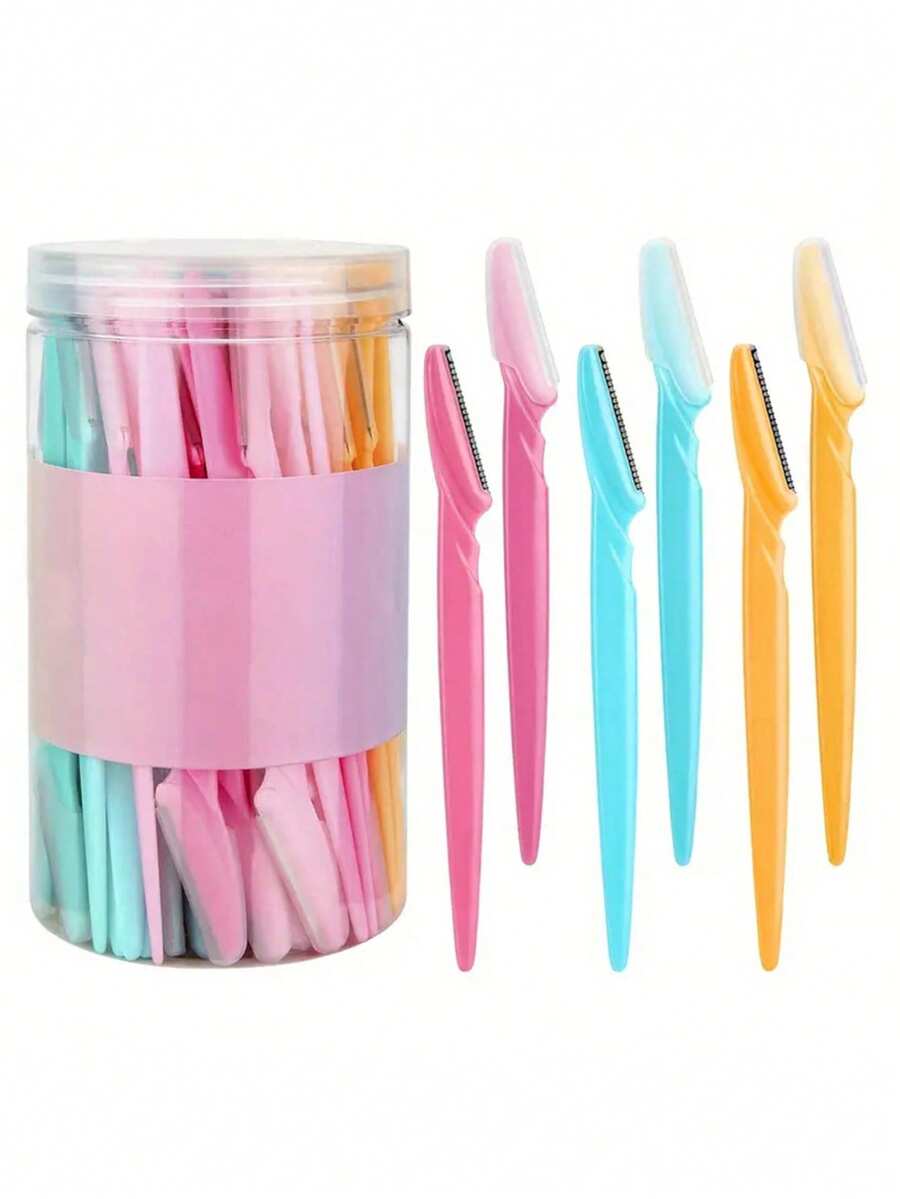 12pcs Women Eyebrow Razor, Facial & Body Hair Trimmer, Shaver, Covered Eyebrow Grooming Mini Beauty Tool Kit