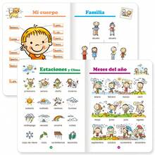 32-Page Spanish Cognitive Educational Learning Material, Brain Development Stimulation, Home Education Product. Gift For Early Childhood Education - Multicolor - View 7