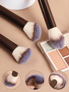 13件套专业化妆刷套装，带旅行收纳盒 - 包括粉底刷、腮红刷、眼影刷等 - 采用柔软合成刷毛制成 - 送给化妆爱好者的绝佳礼物 - 棕色 - 查看 4