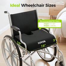 Gel Wheelchair Seat Cushion, Relieve Sciatica, Back, Coccyx, Pressure Sore And Ulcer Pain, Refreshing Ergonomic Chair Cushion With Waterproof Silk Fabric, AntiSlip Cover - B0C58L3G91 - 查看 9